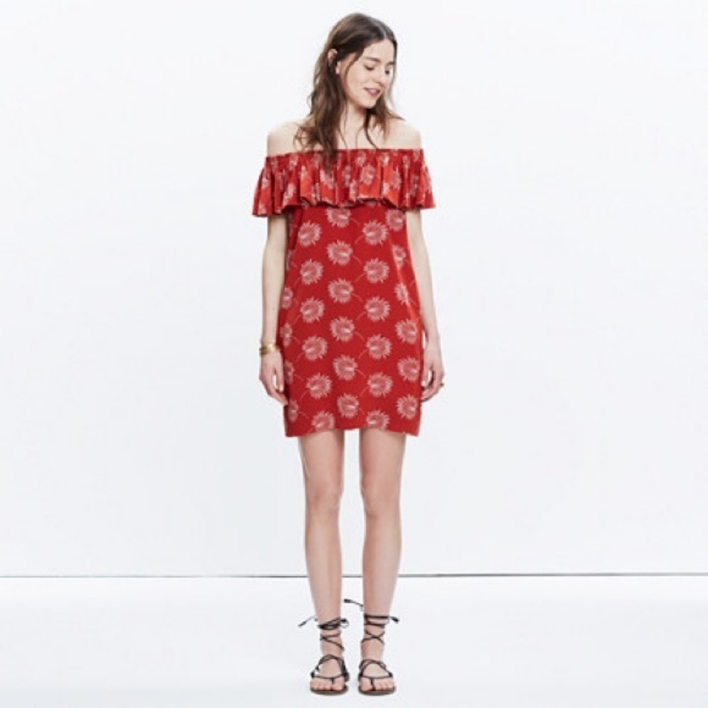 Madewell off the shoulder dress